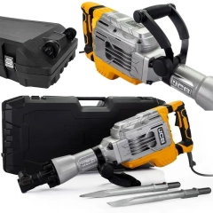 Solidny młot udarowy wyburzeniowy sds plus 2 dłuta walizka JCB 65J 1700w JCB