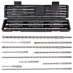 Zestaw wierteł SDS+ PLUS (wiertła) 11 sztuk SILVER