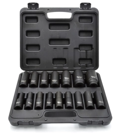Zestaw nasadek udarowych 1/2" 10-32 mm 16 el GEKO