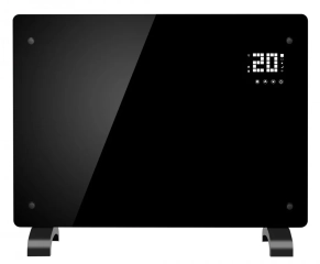 Grzejnik elektryczny TERMOGLASS 1600W CZARNY VOLT POLSKA