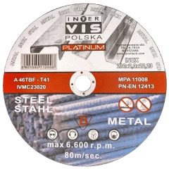 Tarcza do cięcia metalu stali 230x2x22.23mm INTER-VIS PL
