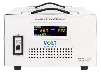 Stabilizator napięcia AVR PRO 5000 VA SERVO 3% do agregat VOLT POLSKA