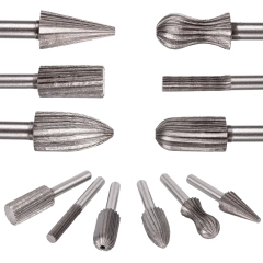 Frezy trzpieniowe HSS do metalu pilniki 6 szt. FALON-TECH