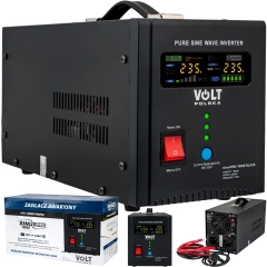 Przetwornica prostownik UPS SINUSPRO-1000E (12V/230V) 700/1000W VOLT POLSKA