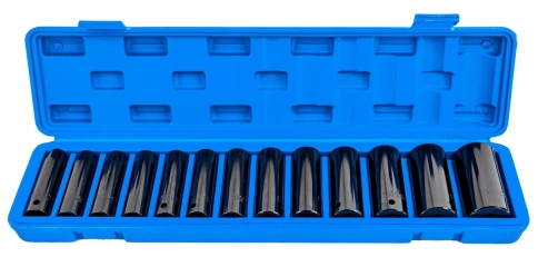 Klucz udarowy pneumatyczny kompozytowy 1/2" 1550Nm BJC + Nasadki 10-30mm