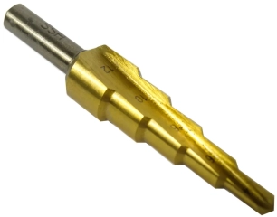 Wiertło stożkowe stopniowe tytanowe HSS 4-12 mm (wiertła) FALON-TECH