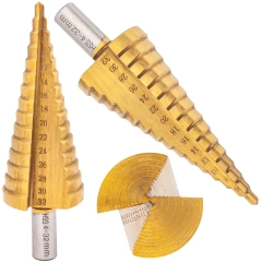 Wiertło stożkowe stopniowe tytanowe HSS 4-32 mm (wiertła) GEKO