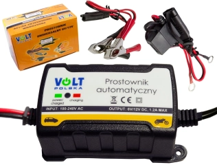 Prostownik ładowarka do akumulatora 6-12V 1.2A AUTO VOLT POLSKA