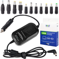 Zasilacz samochodowy do laptopów (uniwersalny) ładowarka 120W 12V VOLT POLSKA
