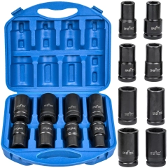 Zestaw nasadki udarowe nasadowe do klucz pneumatyczny 3/4" 17-32 mm 8 el FALON-TECH