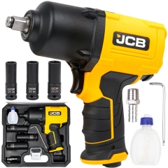Klucz pneumatyczny udarowy do kół 1/2" 1450Nm + nasadki JCB