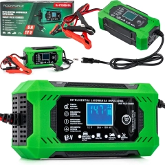 Mocny prostownik do akumulatora lcd 12v 6a funkcja naprawy ładowarka