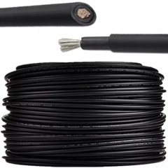 Kabel przewód solarny 6mm2 czarny UV odporny H1Z2Z2-K do fotowoltaiki 4SUN